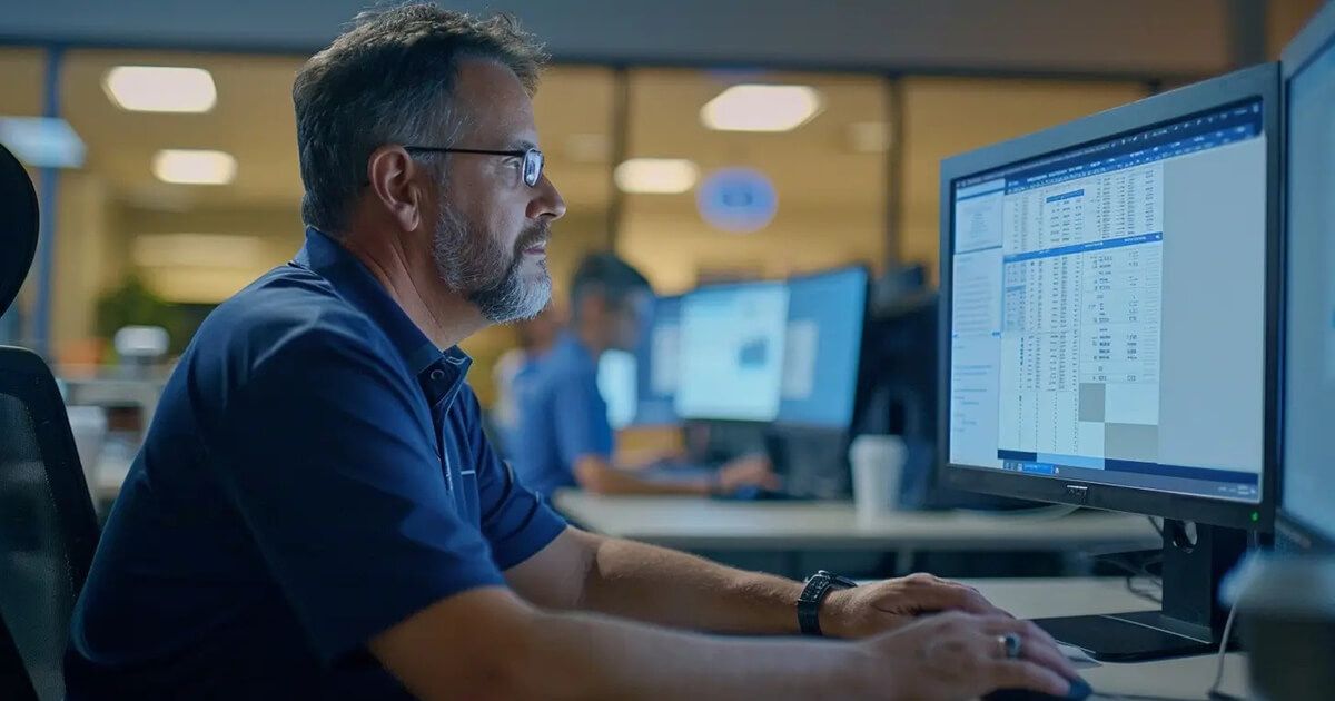 A systems engineer reviewing infrastructure and monitoring dashboards across multiple screens